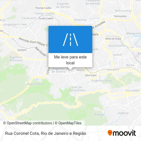 Rua Coronel Cota mapa