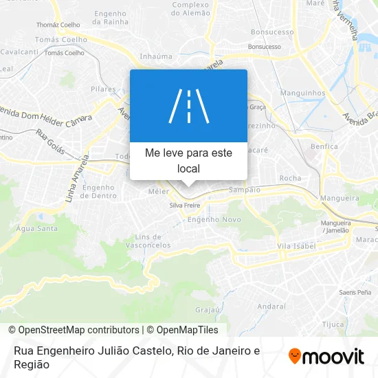 Rua Engenheiro Julião Castelo mapa