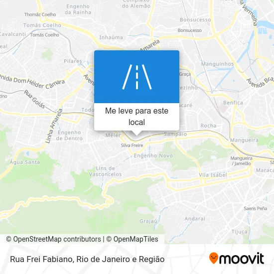 Rua Frei Fabiano mapa
