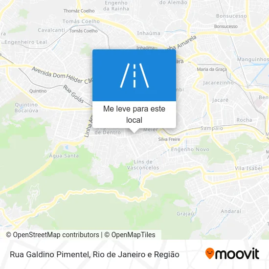 Rua Galdino Pimentel mapa