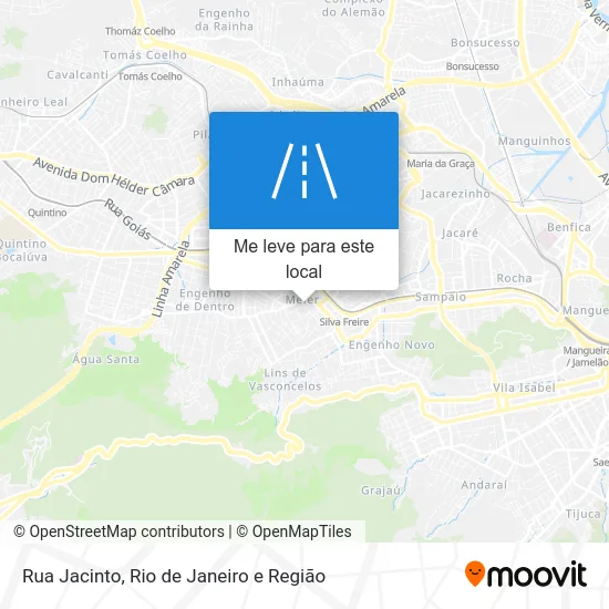 Rua Jacinto mapa
