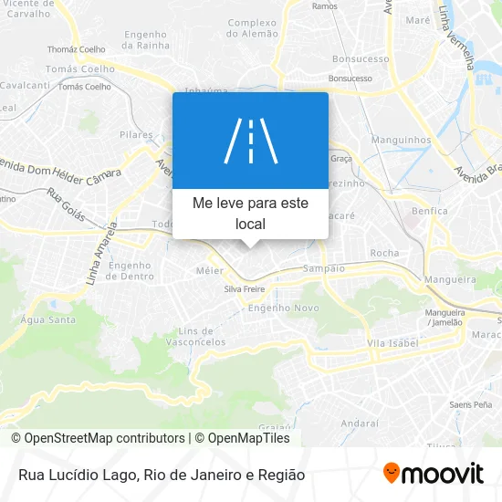 Rua Lucídio Lago mapa