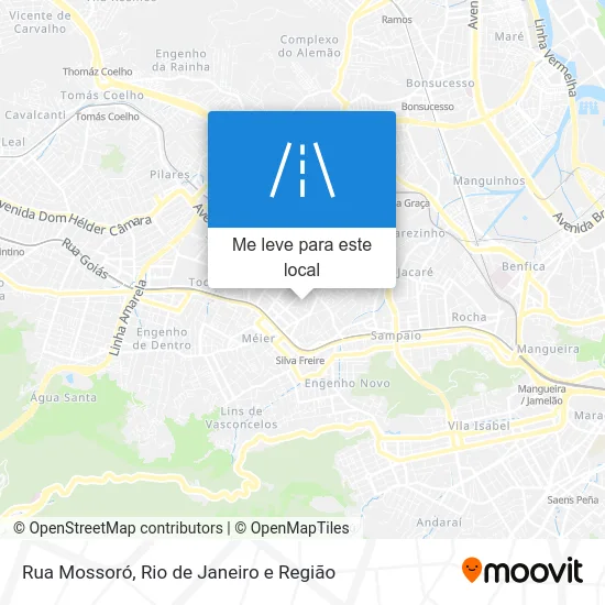 Rua Mossoró mapa
