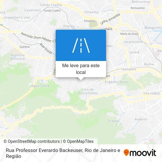 Rua Professor Everardo Backeuser mapa