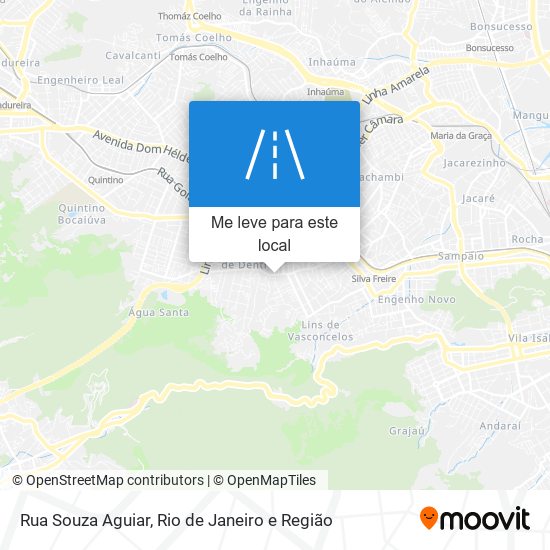 Rua Souza Aguiar mapa