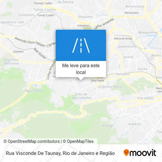 Rua Visconde De Taunay mapa