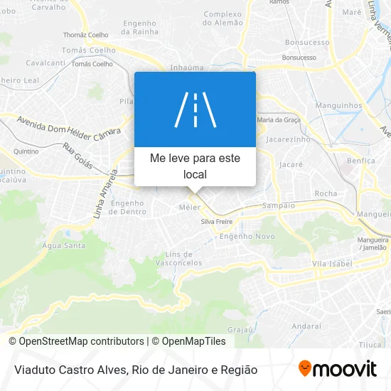 Viaduto Castro Alves mapa