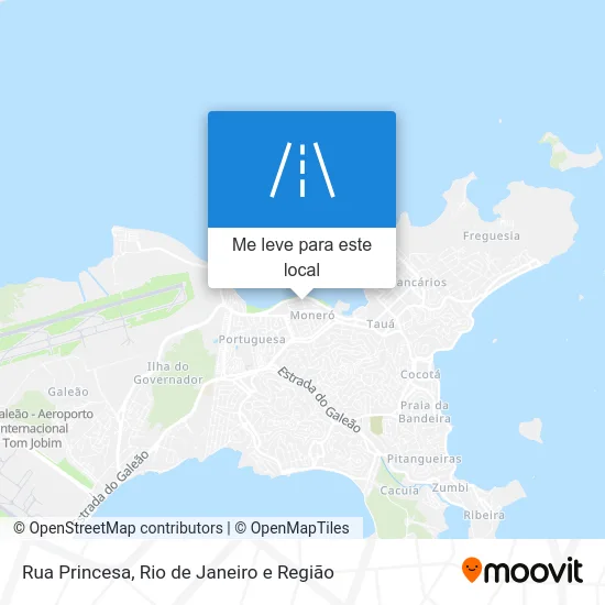 Rua Princesa mapa
