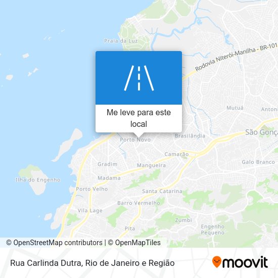 Rua Carlinda Dutra mapa