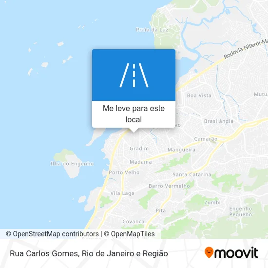 Rua Carlos Gomes mapa