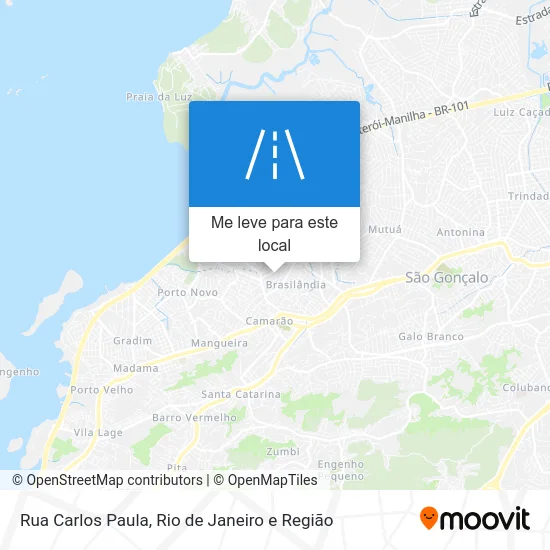 Rua Carlos Paula mapa