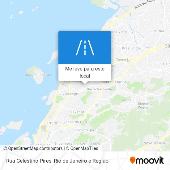 Rua Celestino Pires mapa