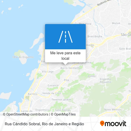Rua Cândido Sobral mapa