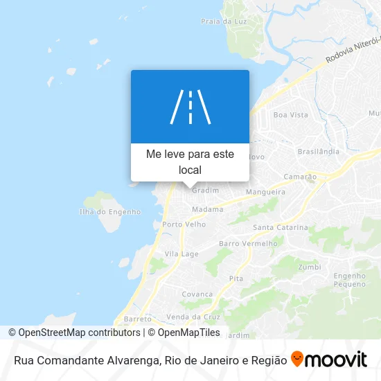Rua Comandante Alvarenga mapa