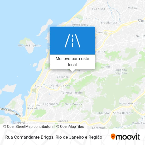 Rua Comandante Briggs mapa