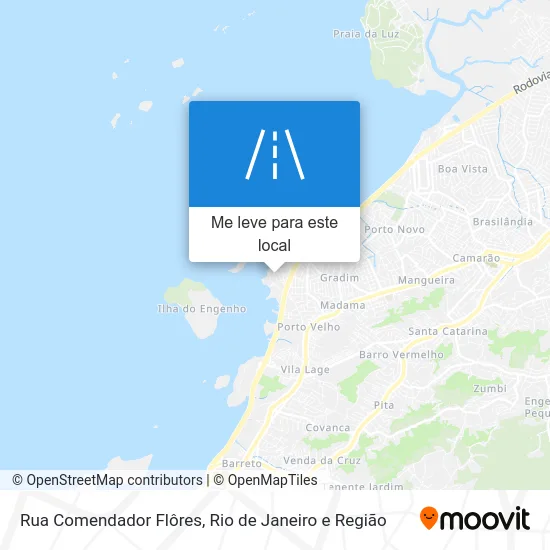 Rua Comendador Flôres mapa