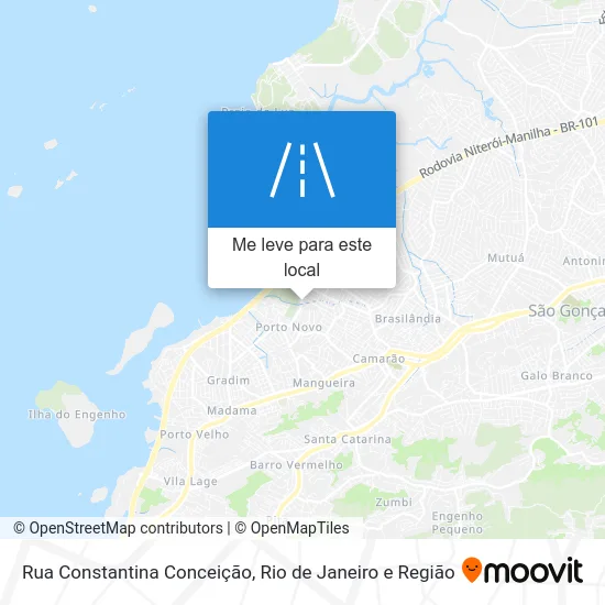 Rua Constantina Conceição mapa