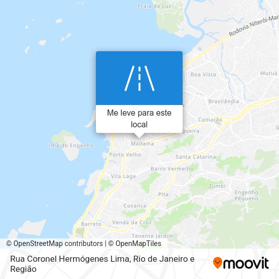 Rua Coronel Hermógenes Lima mapa