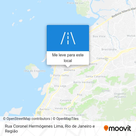 Rua Coronel Hermógenes Lima mapa