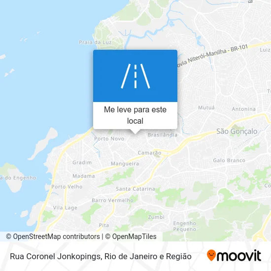 Rua Coronel Jonkopings mapa