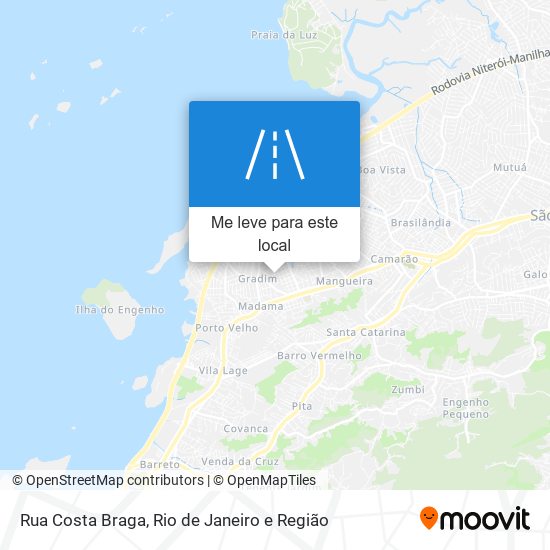 Rua Costa Braga mapa