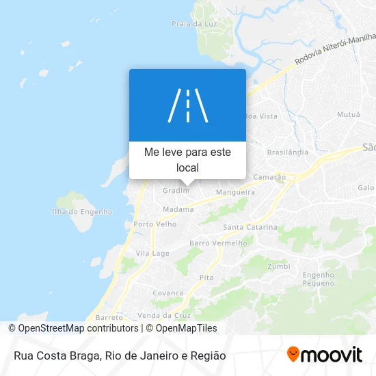 Rua Costa Braga mapa