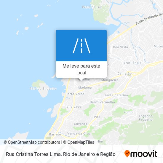 Rua Cristina Torres Lima mapa