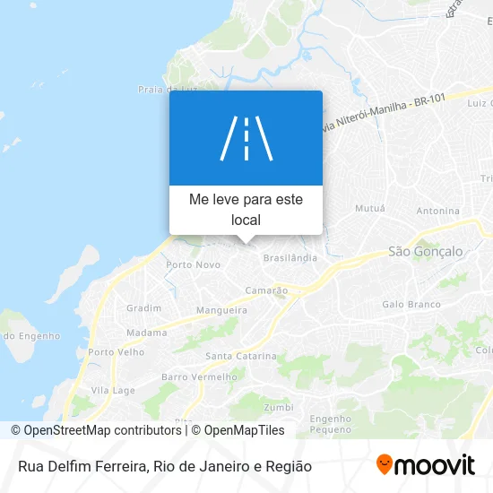 Rua Delfim Ferreira mapa