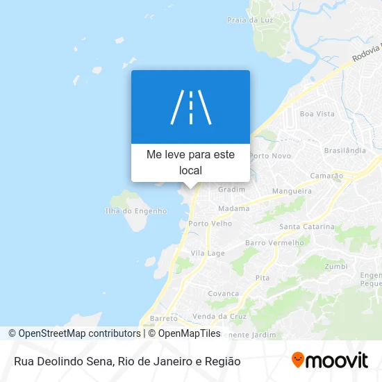 Rua Deolindo Sena mapa