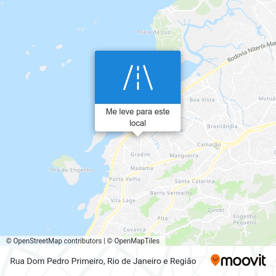 Rua Dom Pedro Primeiro mapa