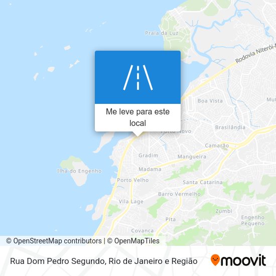 Rua Dom Pedro Segundo mapa