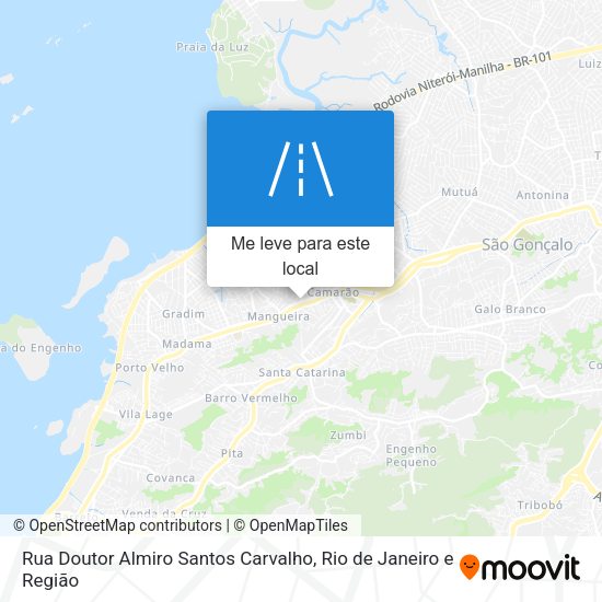 Rua Doutor Almiro Santos Carvalho mapa