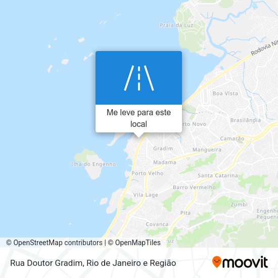 Rua Doutor Gradim mapa
