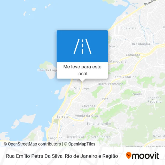 Rua Emílio Petra Da Silva mapa