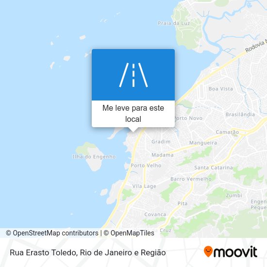 Rua Erasto Toledo mapa