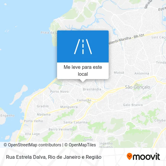 Rua Estrela Dalva mapa