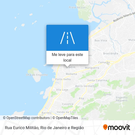 Rua Eurico Militão mapa