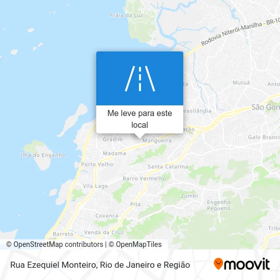 Rua Ezequiel Monteiro mapa