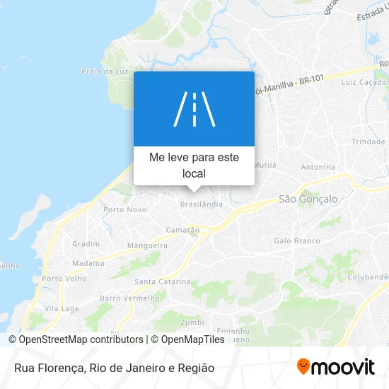 Rua Florença mapa