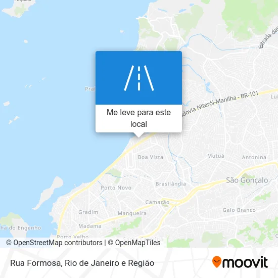 Rua Formosa mapa