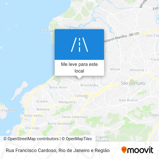 Rua Francisco Cardoso mapa