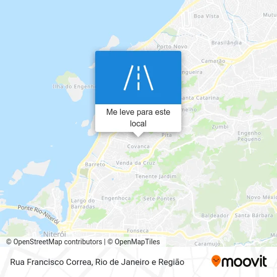 Rua Francisco Correa mapa