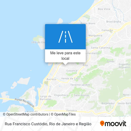 Rua Francisco Custódio mapa