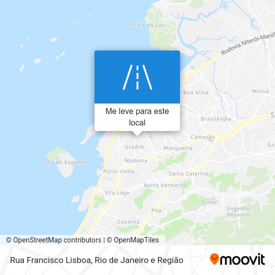 Rua Francisco Lisboa mapa