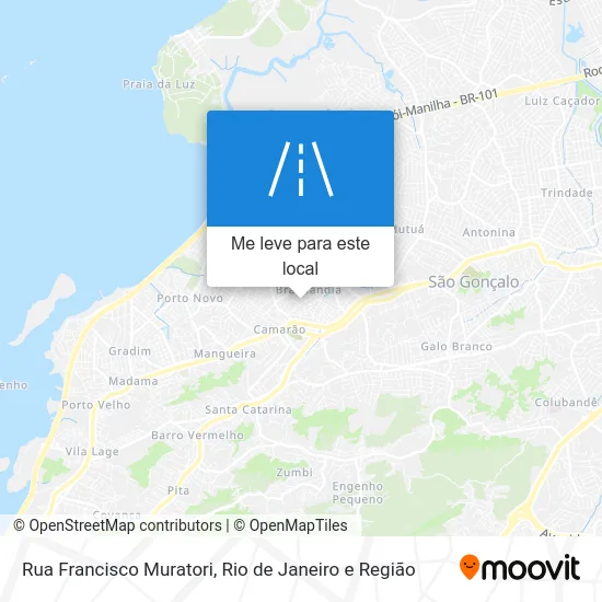 Rua Francisco Muratori mapa