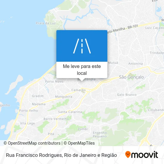 Rua Francisco Rodrigues mapa