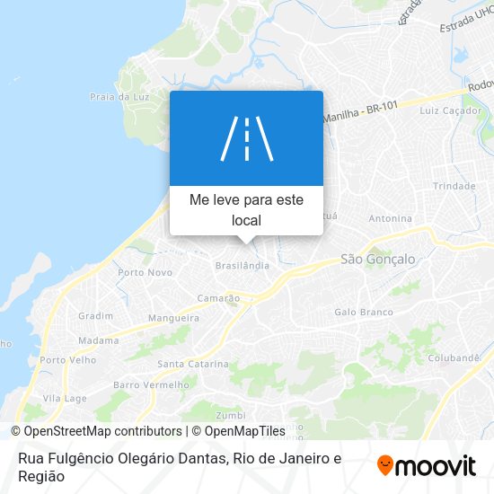 Rua Fulgêncio Olegário Dantas mapa