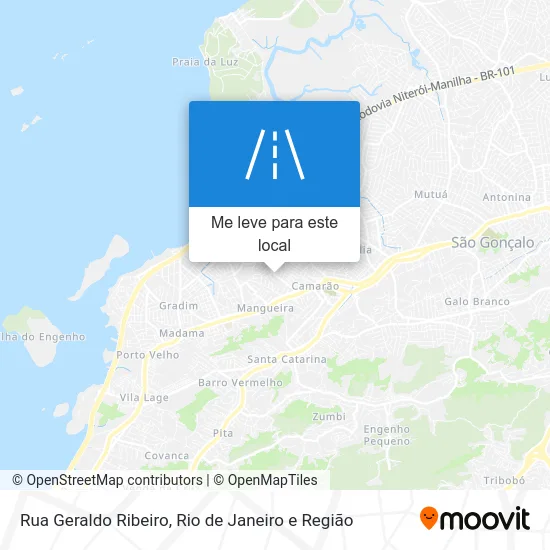 Rua Geraldo Ribeiro mapa