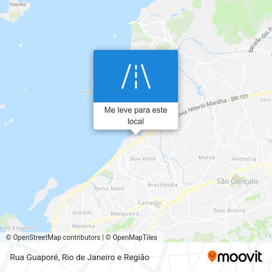 Rua Guaporé mapa