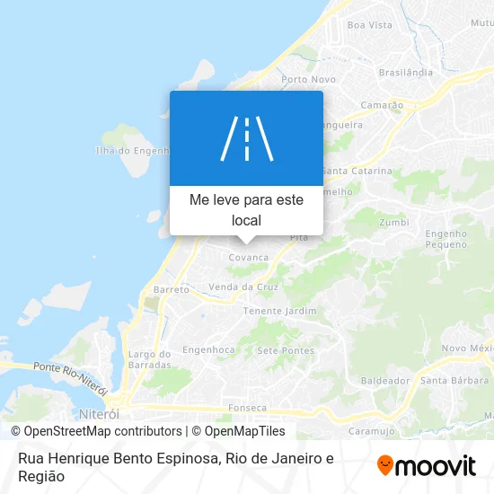 Rua Henrique Bento Espinosa mapa